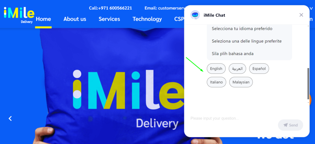 iMile (Multilingual Chatbot)