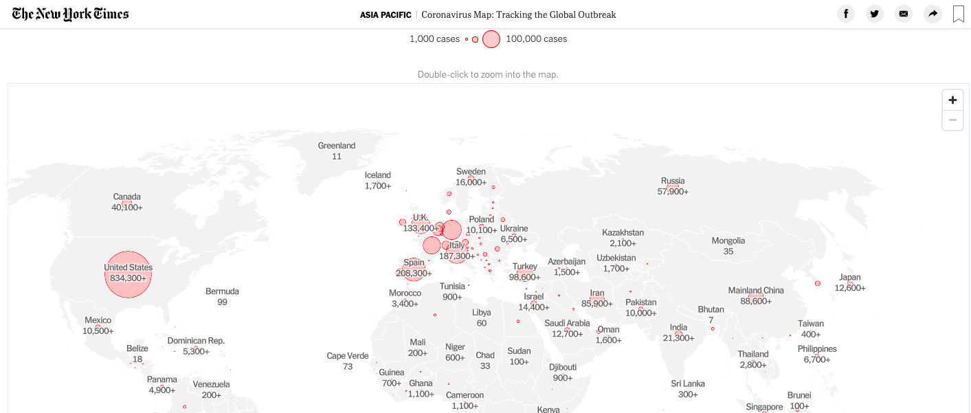 The New York Times COVID19 Dashboard _ Appventurez Blog